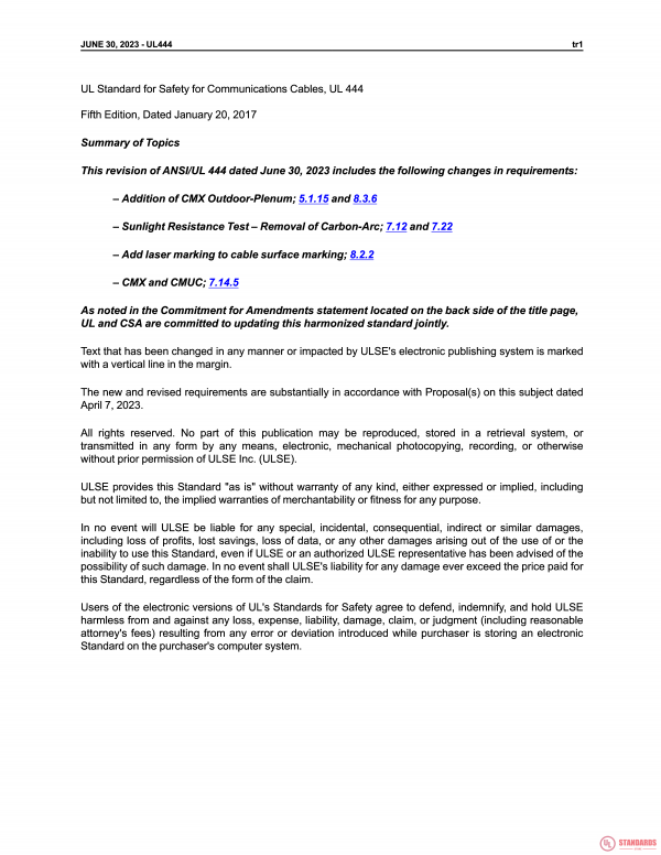 UL 444 PDF UL 444 PDF